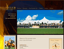Tablet Screenshot of polo-club-stuttgart.de